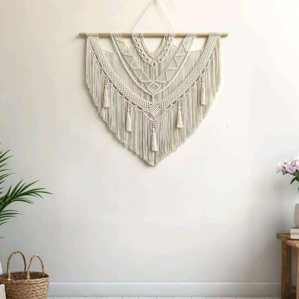 Large Boho Woven Macrame Wall Hanging