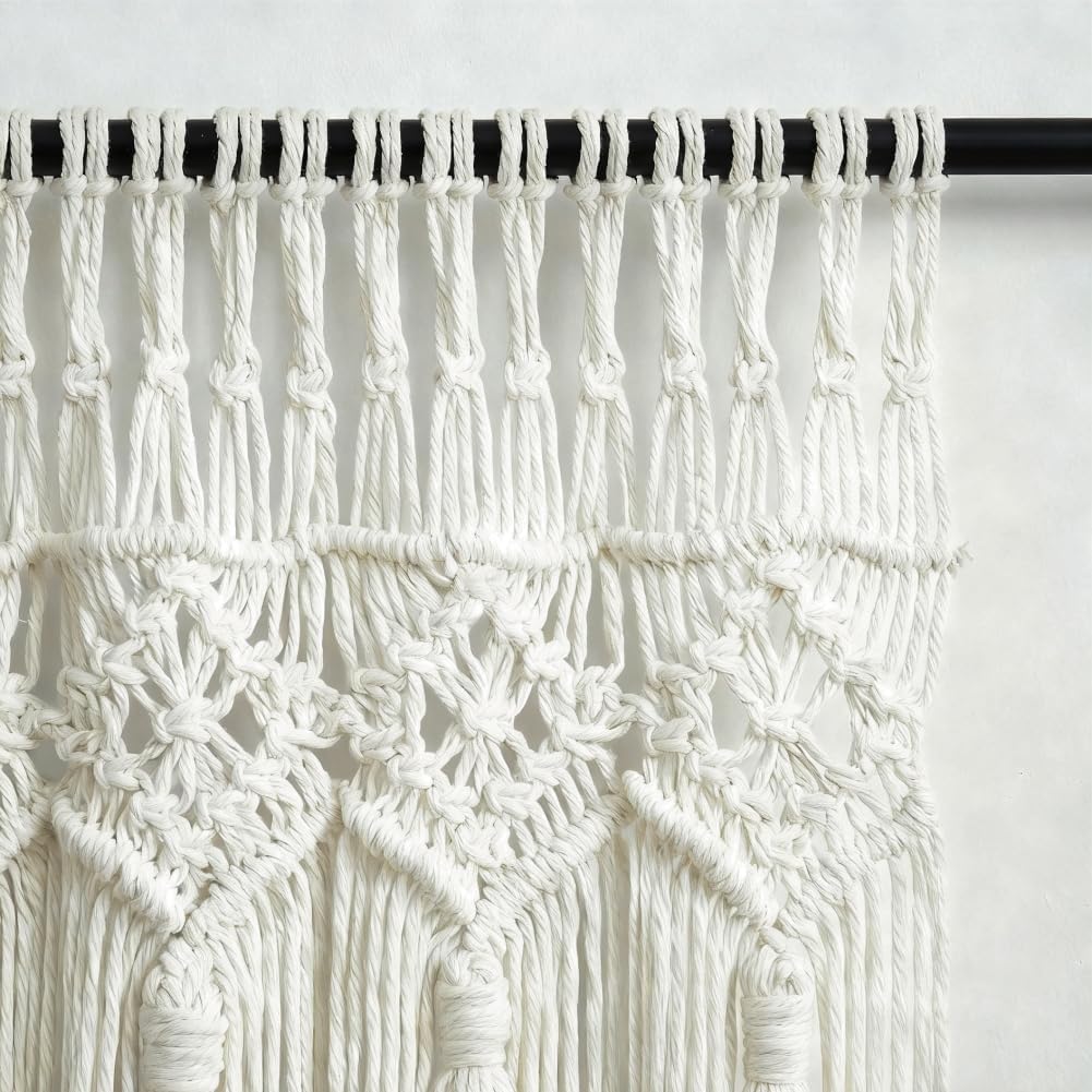 Boho Handmade Macrame Window Valance
