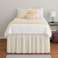 Ivory Ruffled Twin Bed Skirt