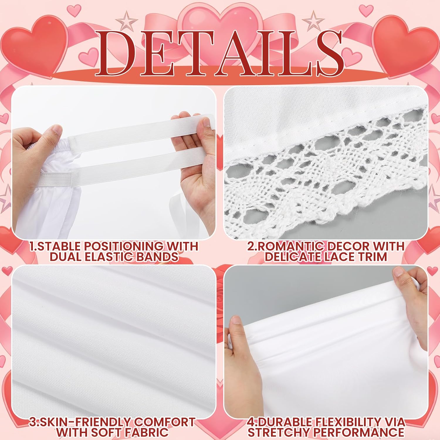 Ruffled Lace Twin‑XL Dorm Bed Skirt