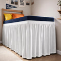 Linens White Twin XL Dorm Bed Skirt