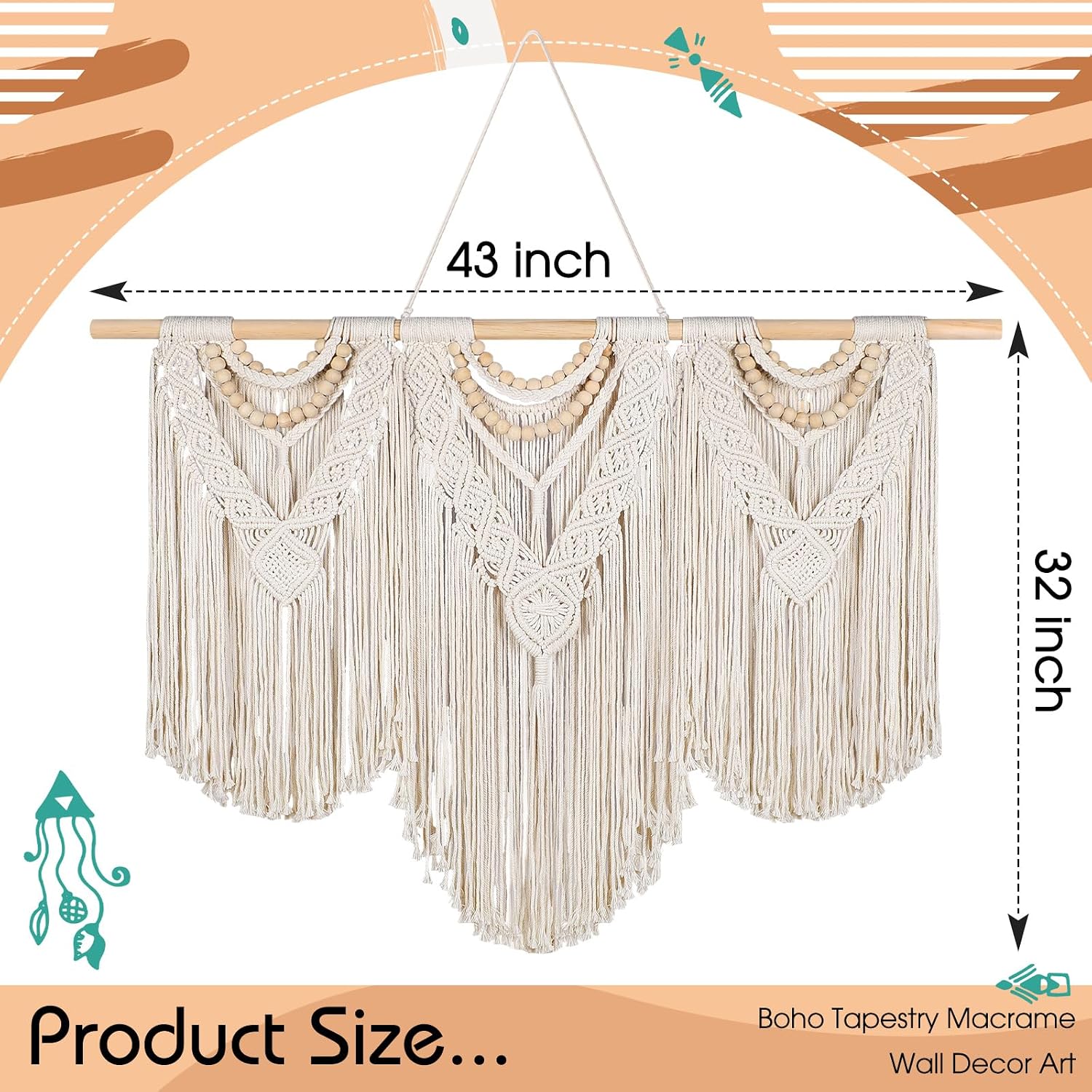 Style Rod Macrame Wall Hanging