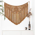 Brown Leaf Macrame Wall Hanging
