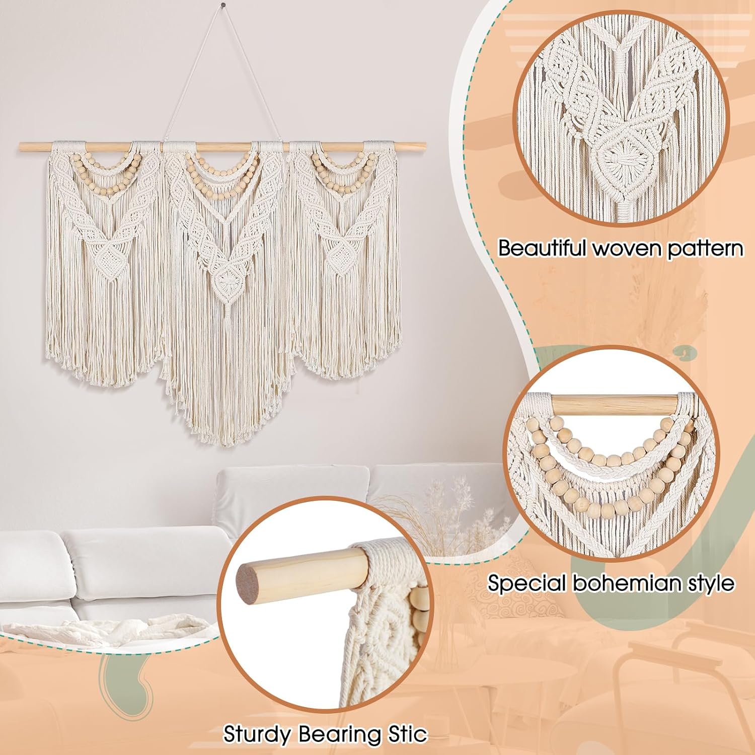 Style Rod Macrame Wall Hanging