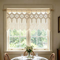 Boho Handmade Woven Macrame Window Valance