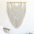 Wood‑Bead Macrame Wall Hanging