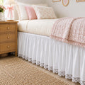 Ruffled Lace Twin‑XL Dorm Bed Skirt
