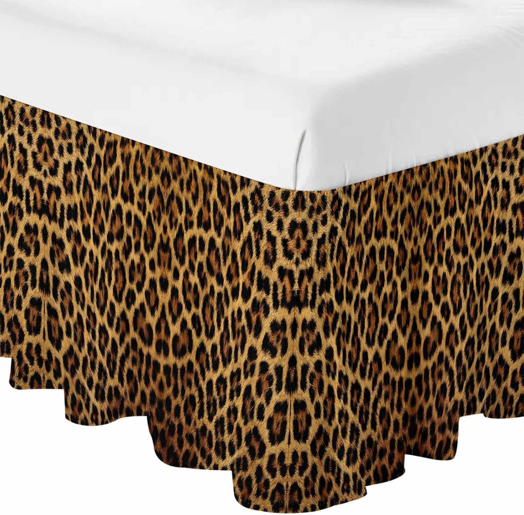 Print Elastic Wrap‑Around Queen Bed Skirt