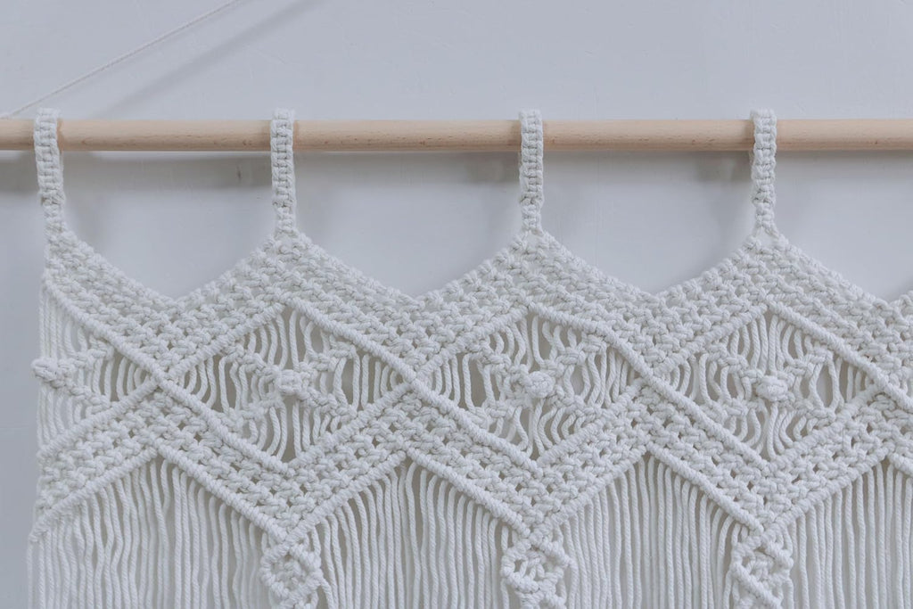 Boho Handmade Woven Macrame Window Valance