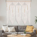 Beige Large Tassel Macrame Wall Hanging