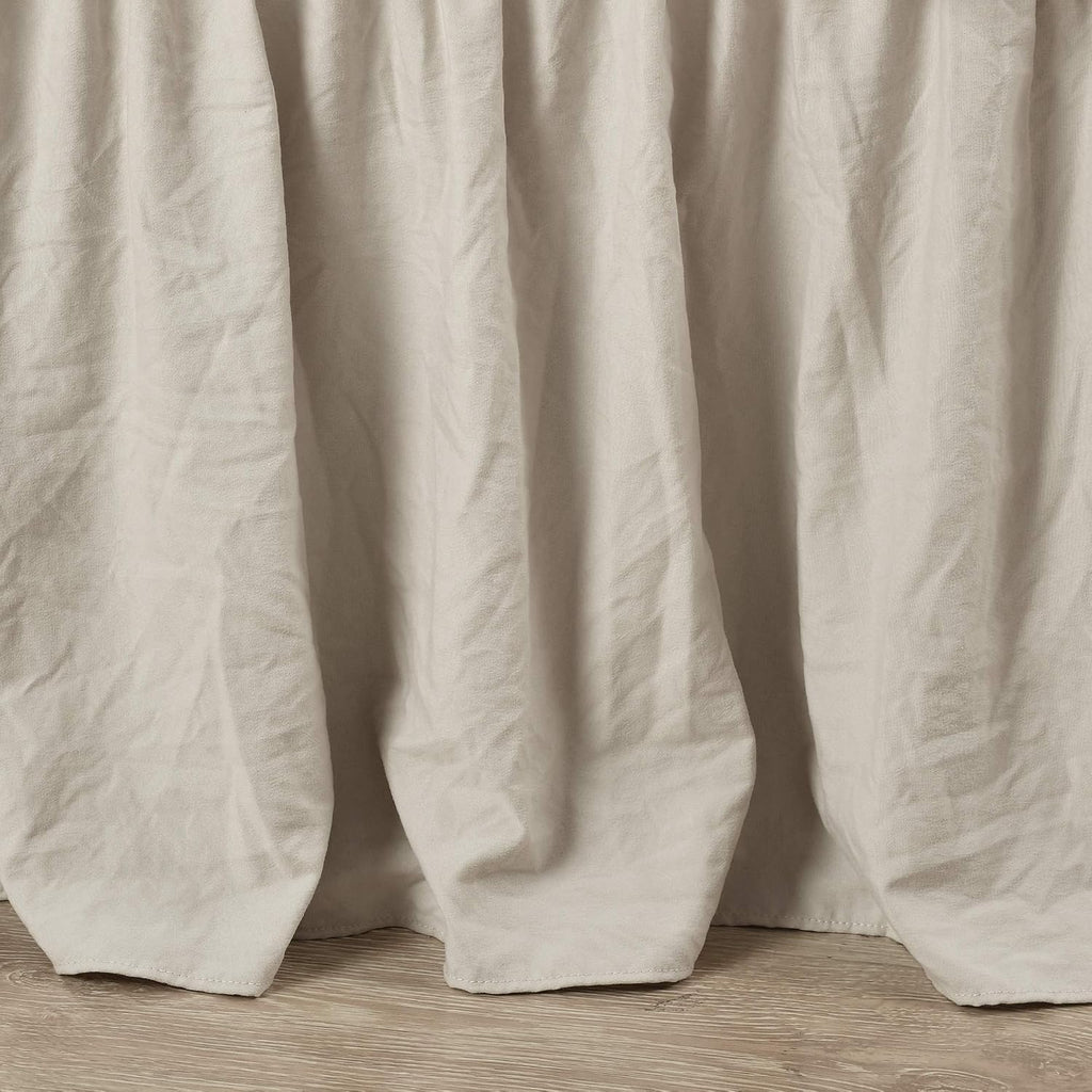 Decor Tan Ruched Wrap‑Around Queen Bed Skirt